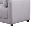 Lane L Shaped Sectional Sofa- Ottoman- 3 Pillows- Light Gray- 95 Inch
