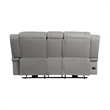 Kate 71 Inch Power Double Recliner Loveseat- Center Console- USB- Gray