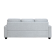 Pery Sofa w 2 Pillows- Reversible Cushions- Light Gray 84 Inch