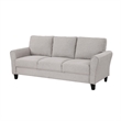 Leroi Sofa- 81 Inch- Gray Fabric and Round Flared Armrests