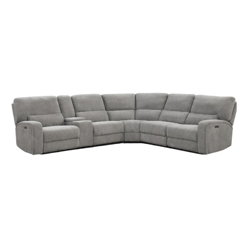 Otto 3pc Set Sofa- Loveseat- Chair with 6 Pillows- Light Gray Woven