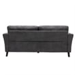 Otto 3pc Set Sofa- Loveseat- Chair with 6 Pillows- Dark Gray Woven