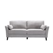 Otto 3pc Set Sofa- Loveseat- Chair with 6 Pillows- Light Gray Woven