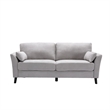Otto 3pc Set Sofa- Loveseat- Chair with 6 Pillows- Light Gray Woven