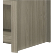 Nena Coffee Table with Open Shelves- Brown Wood Top- Oak Gray 43 Inch