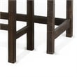 Flint Console Table with 3 Compartments- 74 Inch- Dark Brown Mahogany