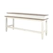 Dean Console Table- USB and Cubbies- 76 Inch Rectangular Brown- White