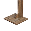 Dazy Sofa Side C Table- 15x12.5 Rustic Light Brown Mahogany Wood