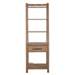 Yael Freestanding Pier with Adjustable Shelves- 72 Inch Light Brown