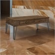 Itti 44 Inch Cocktail Coffee Table- 2 Drawers- Rectangular- Brown- Black