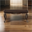 Croy 48 Inch Coffee Table- Rectangular Top- Cabriole Legs- Cherry Brown