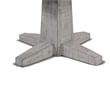 Zeka Game Table w Reversible Dining Top- Gray Mahogany Wood 53 Inch
