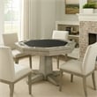 Zeka Game Table w Reversible Dining Top- Gray Mahogany Wood 53 Inch
