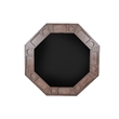 Yael Game Table w Reversible 53 Inch Black Felt Tabletop- Brown Mahogany Wood