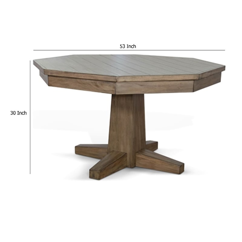 Yael Game Table w Reversible 53 Inch Black Felt Tabletop- Brown Mahogany Wood