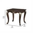 Croy 28 Inch Side End Table- Classic Cabriole Legs- Dark Cherry Brown