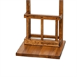 Marv Side Table with Magazine Rack- 13 Inch- Rustic Oak Finish Wood