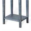 Rena Side End Table with 1 Drawer- 17 Inch Rustic Blue Mahogany Wood