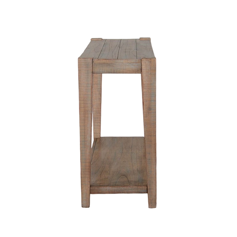 Lilly Sofa Table- 1 Shelf- Light Brown Mahogany- Rectangular 48 Inch