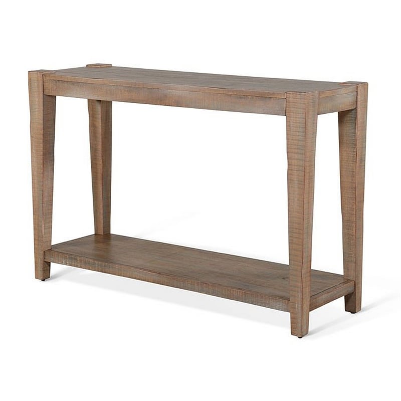 Lilly Sofa Table- 1 Shelf- Light Brown Mahogany- Rectangular 48 Inch