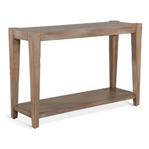 Lilly Sofa Table- 1 Shelf- Light Brown Mahogany- Rectangular 48 Inch