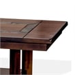 Odel Coffee Table- 1 Shelf- Dark Brown Mahogany- Rectangular 49 Inch
