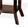 Odel Side End Table- 1 Shelf- Dark Brown Mahogany- Rectangular 25 Inch
