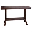 Odel Sofa Table- 1 Shelf- Dark Brown Mahogany- Rectangular 49 Inch