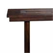 Odel Sofa Table- 1 Shelf- Dark Brown Mahogany- Rectangular 49 Inch
