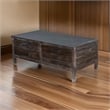 Nikay Coffee Table- 5 Drawers- Dark Brown Mindi- Rectangular 50 Inch