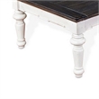 Kiyan Coffee Table- White- Dark Brown Mahogany- Rectangular 52 Inch