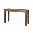 Flint Sofa Table- Dark Brown Mahogany Wood Frame- Rectangular 48 Inch