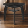 Elsaa 41 Inch Bar Height Table- Triangular- 1 Open Shelf Black Solid Wood