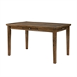 Trea 36 Inch Counter Height Table- Rectangular- 4 Drawers- Cherry Brown