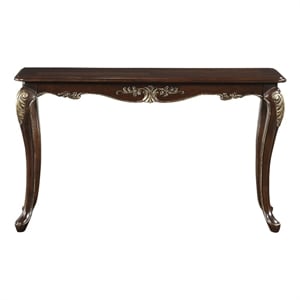 Croy 52 Inch Sofa Table- Classic Cabriole Legs- Cherry Brown
