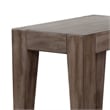 Yael Accent Side Table- Tapered Legs- 25 Inch Rectangular- Brown