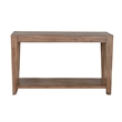 Yael Sofa Table- Tapered Legs- 50 Inch Rectangular Top- Light Brown