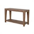 Yael Sofa Table- Tapered Legs- 50 Inch Rectangular Top- Light Brown