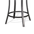 Flint Bar Height Table Round 42 Inch- Dark Brown Mahogany Wood n Metal