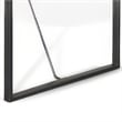 Zayle Counter Height Table- Dark Brown Mahogany Wood- Metal- 47 Inch
