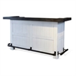 Orso Freestanding Home Bar Counter w Storage- 78 Inch White Solid Wood