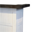 Orso Freestanding Home Bar Counter w Storage- 78 Inch White Solid Wood