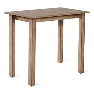 Rena Counter Table- 48 Inch Rectangular Beige Pebble Mahogany Wood