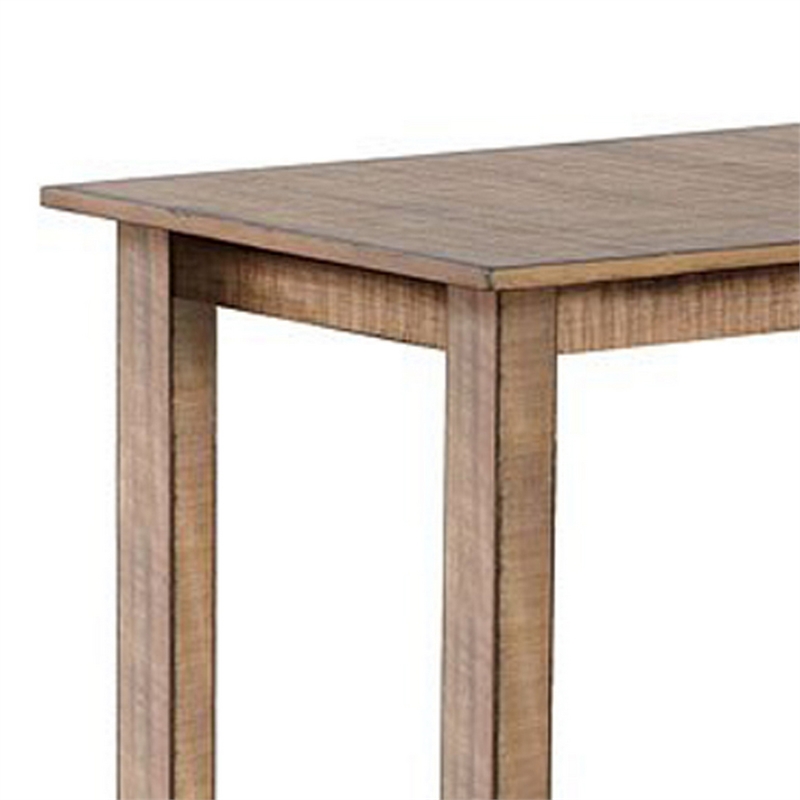 Rena Counter Table- 48 Inch Rectangular Beige Pebble Mahogany Wood