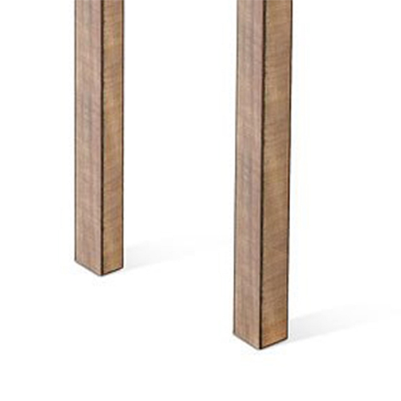 Rena Counter Table- 48 Inch Rectangular Beige Pebble Mahogany Wood