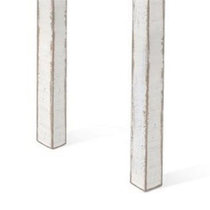 Rena Counter Table- 48 Inch Rectangular White Sand Mahogany Wood