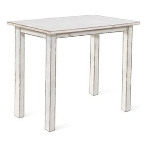 Rena Counter Table- 48 Inch Rectangular White Sand Mahogany Wood