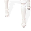 Kiyan End Table- 1 Drawer- Off White- Dark Brown Mahogany- 24 Inch