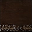 Hesar Sofa Console Table- 53 Inch Marble- Cherry Brown Wood- Cabriole
