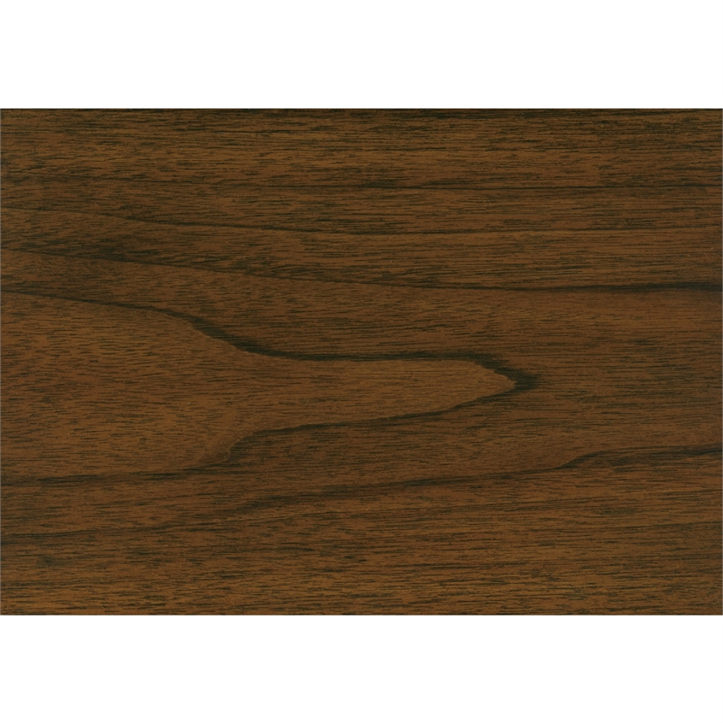 Voz Side End Table- Drawer and Open Shelf- Walnut Brown- Black 22 Inch